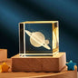 lampe de nuit en cube de cristal 3D transparent Les Visionnaires
