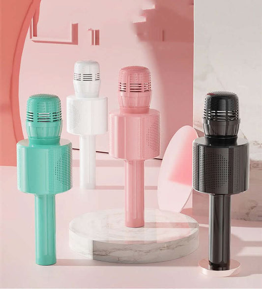 Microphone sans fil à condensateur, avec fonctions d'effets magiques, réduction de bruit et voix modifiée - XLL-Gadgets