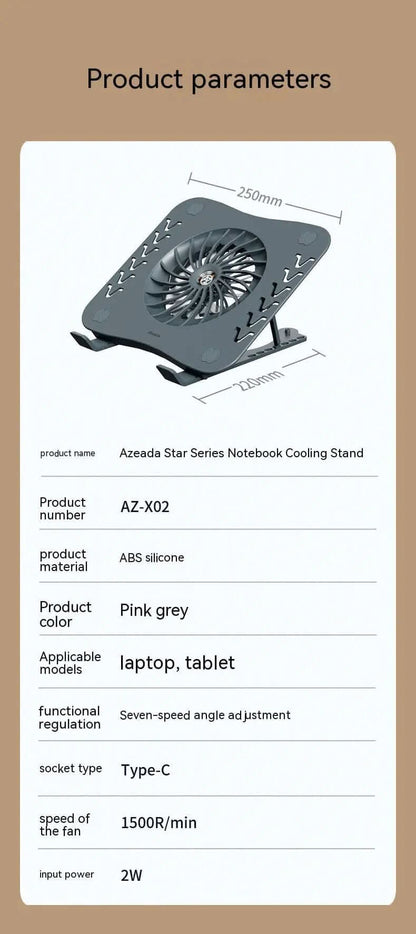 radiateur pour ordinateur portable, support pliables Les Visionnaires