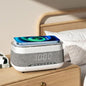 haut-parleur Bluetooth, chargeur sans fil, charge rapide, veilleuse d'ambiance, réveil matin Les Visionnaires