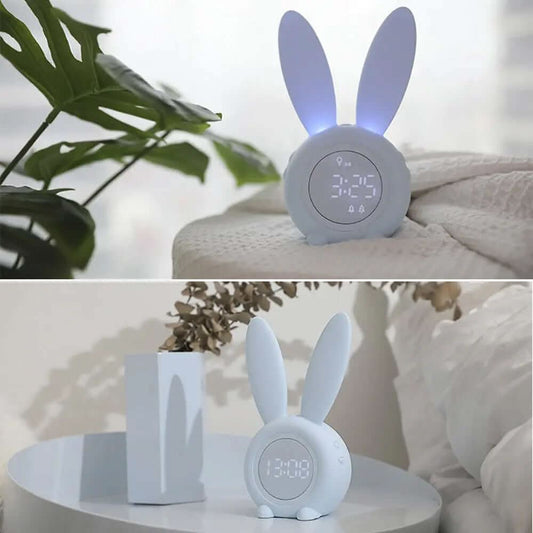 Réveil numérique LED avec oreilles de lapin Les Visionnaires