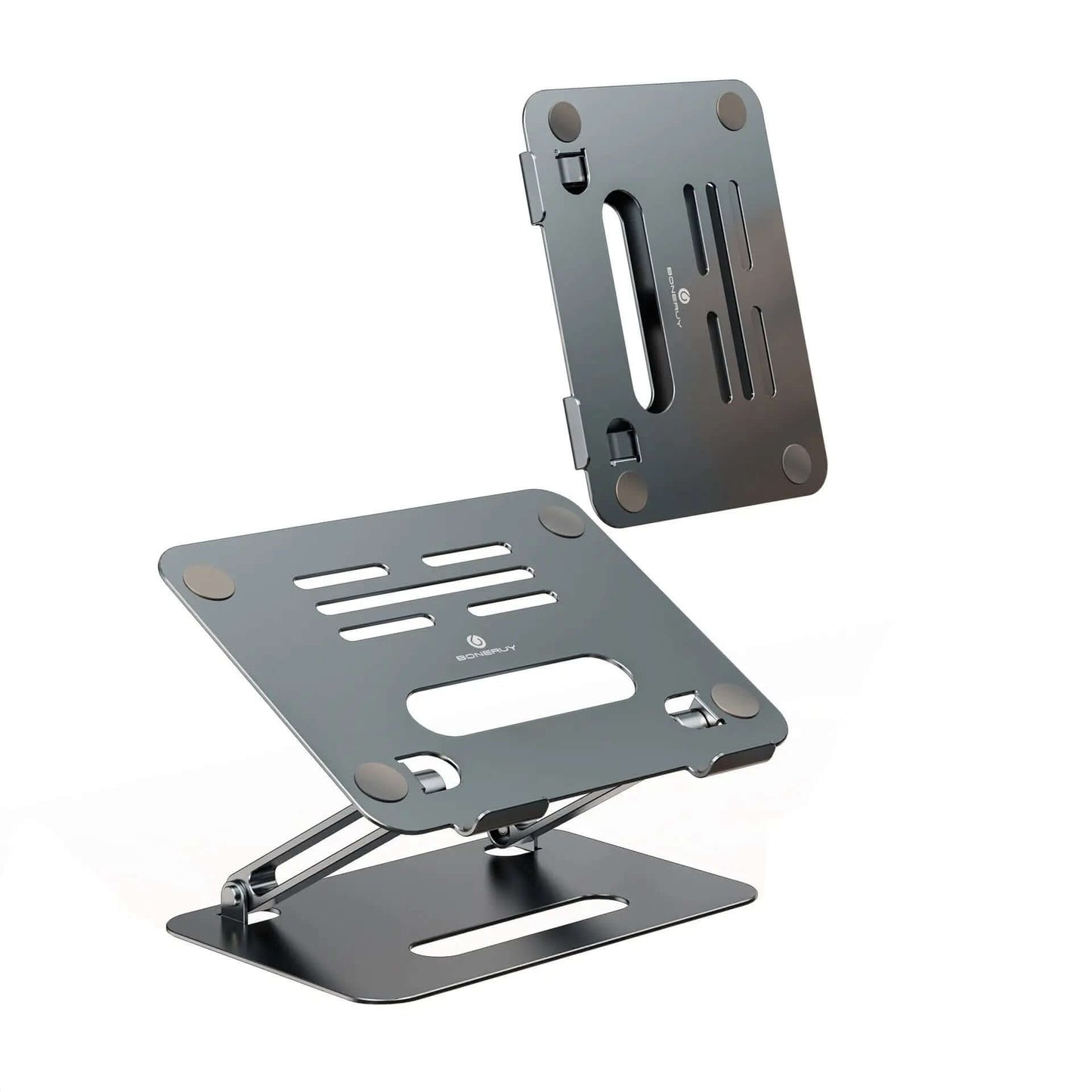 Nouveau support ordinateur en alliage d'aluminium à double couche Les Visionnaires