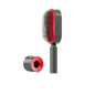 Self-cleaning hairbrush for women