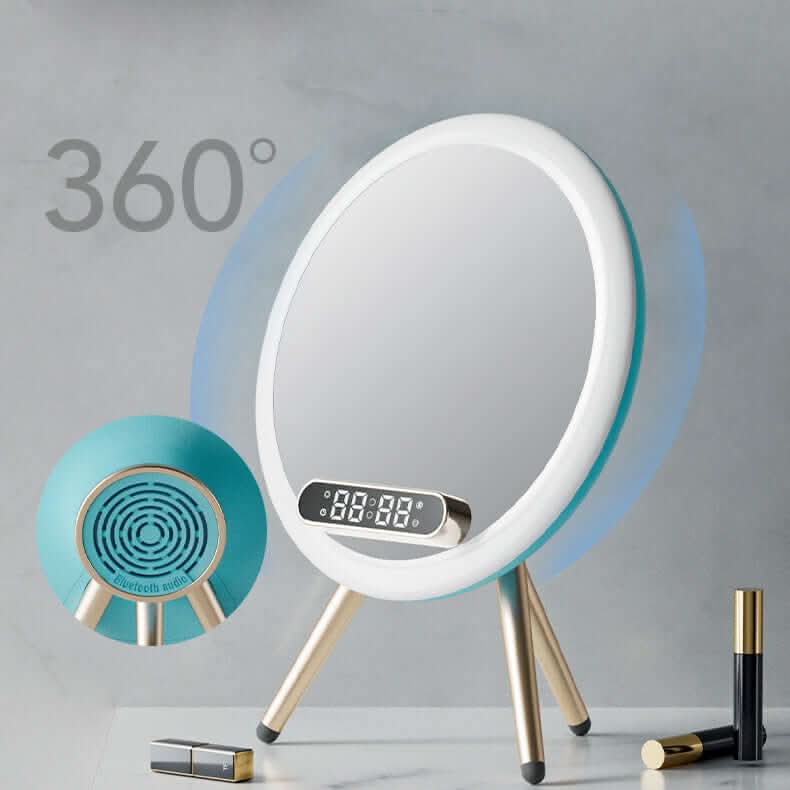 Réveil numérique multifonction LED avec miroir et chargeur sans fil Les Visionnaires