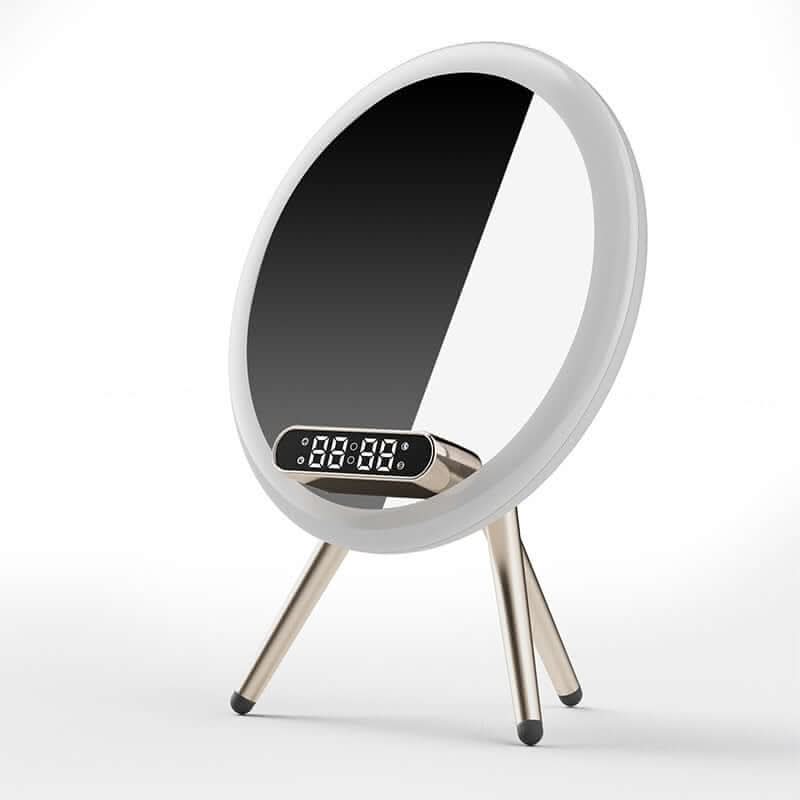 Réveil numérique multifonction LED avec miroir et chargeur sans fil Les Visionnaires