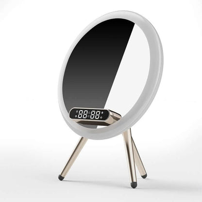 Réveil numérique multifonction LED avec miroir et chargeur sans fil Les Visionnaires