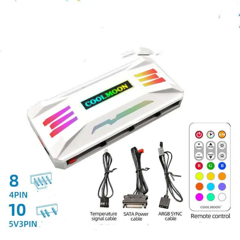 Ventilateur de refroidissement liquide synchronisé pour carte mère et CPU Les Visionnaires