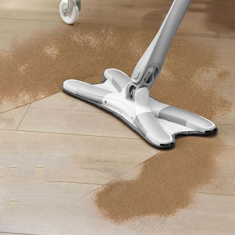 Balai Plat « Type X » avec Seau – Lavage Mains Libres - XLL-Gadgets