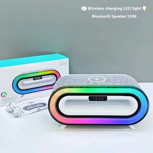 Haut-parleur de bureau Bluetooth avec chargeur sans fil intégré - XLL-Gadgets