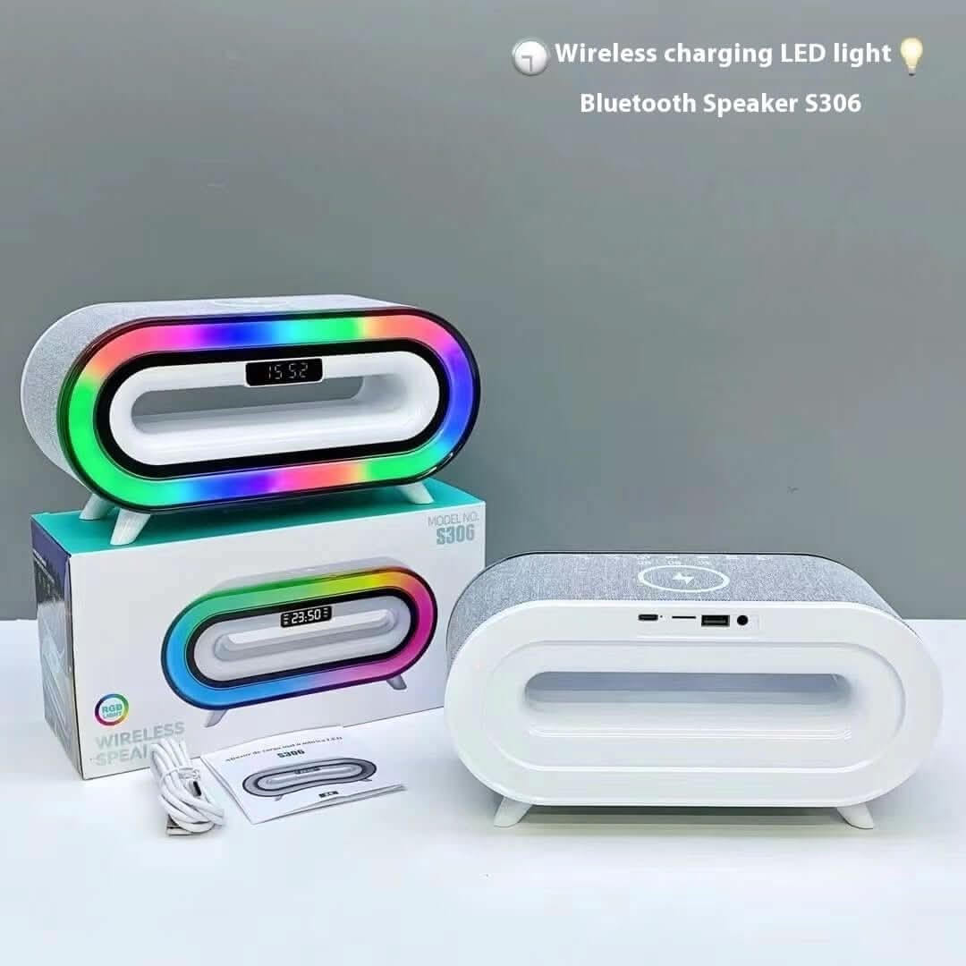 Haut-parleur de bureau Bluetooth avec chargeur sans fil intégré - XLL-Gadgets