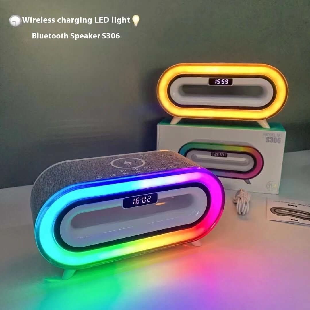 Haut-parleur de bureau Bluetooth avec chargeur sans fil intégré - XLL-Gadgets