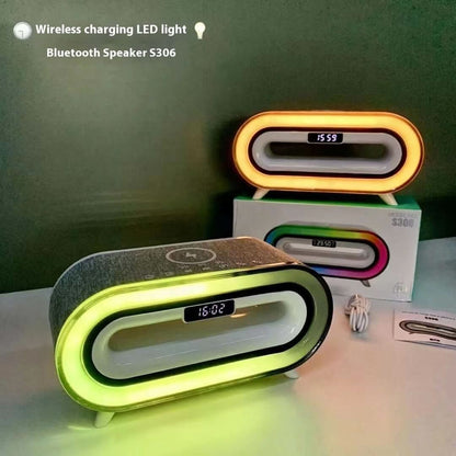Haut-parleur de bureau Bluetooth avec chargeur sans fil intégré - XLL-Gadgets