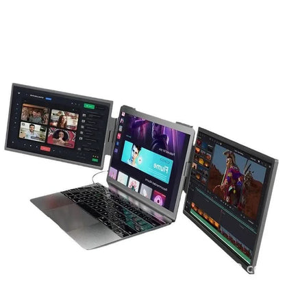 Moniteur portable double écran 14 pouces pour ordinateur portable avec écran d'extension externe mural XLL-Gadgets