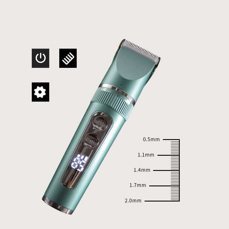 Tondeuse à cheveux électrique avec affichage numérique LCD - XLL-Gadgets