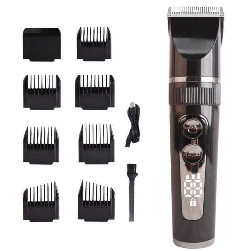 Tondeuse à cheveux électrique avec affichage numérique LCD - XLL-Gadgets