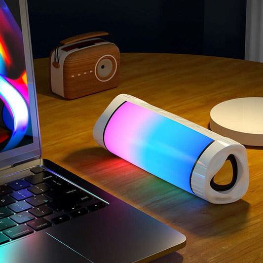 Haut-parleur Bluetooth intelligent avec son surround 3D et éclairage LED intégré - XLL-Gadgets