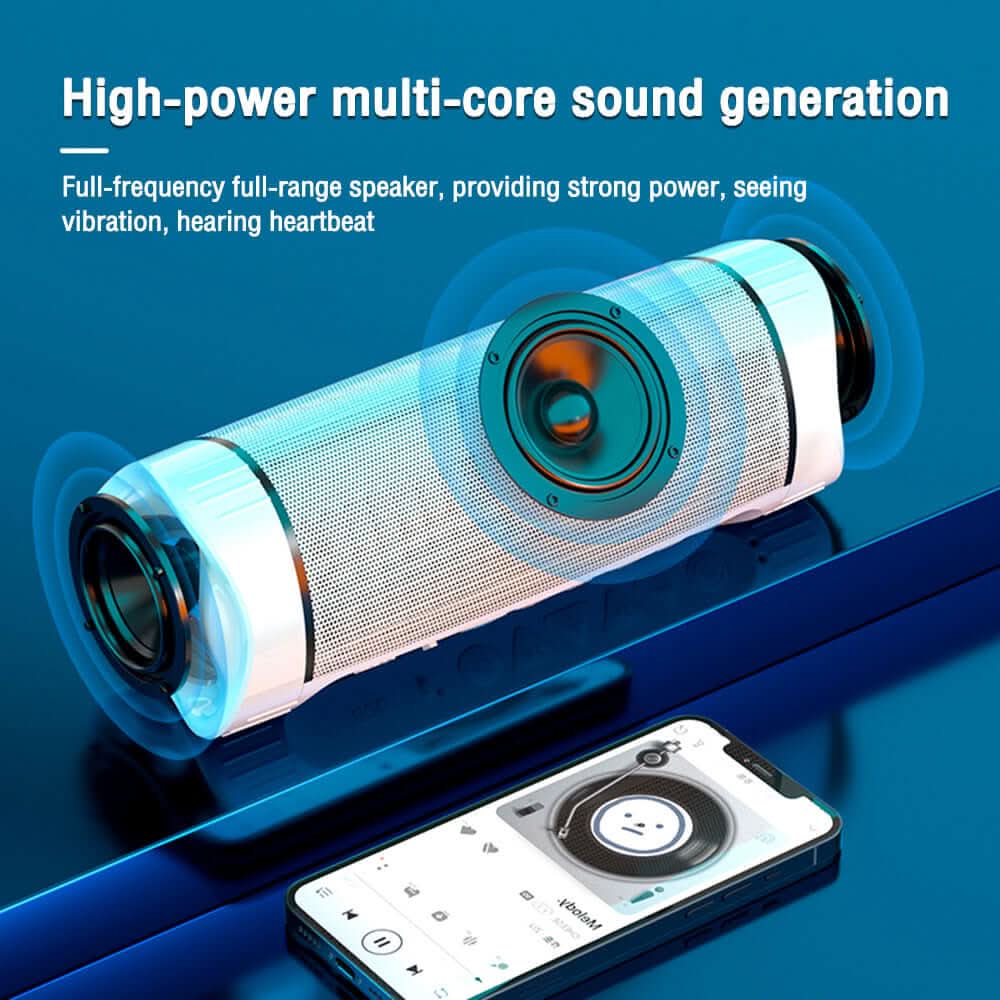 Haut-parleur Bluetooth intelligent avec son surround 3D et éclairage LED intégré - XLL-Gadgets