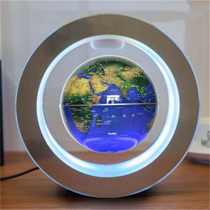 Round LED World Map Floating Globe Magnetic Levitation Light Anti Gravity Magic - XLL-Gadgets