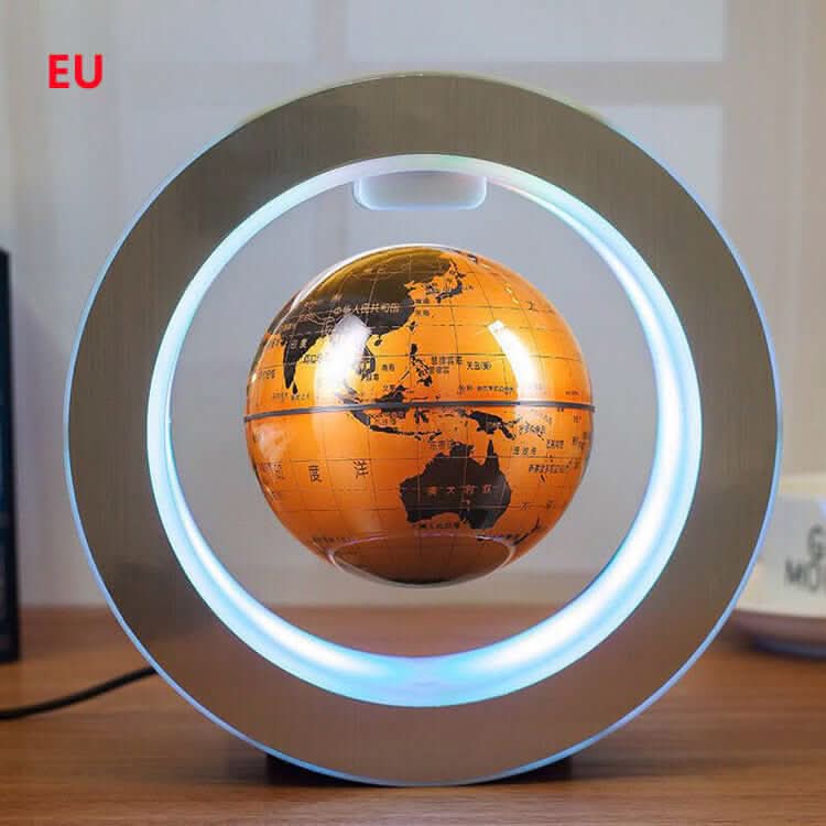 Round LED World Map Floating Globe Magnetic Levitation Light Anti Gravity Magic - XLL-Gadgets