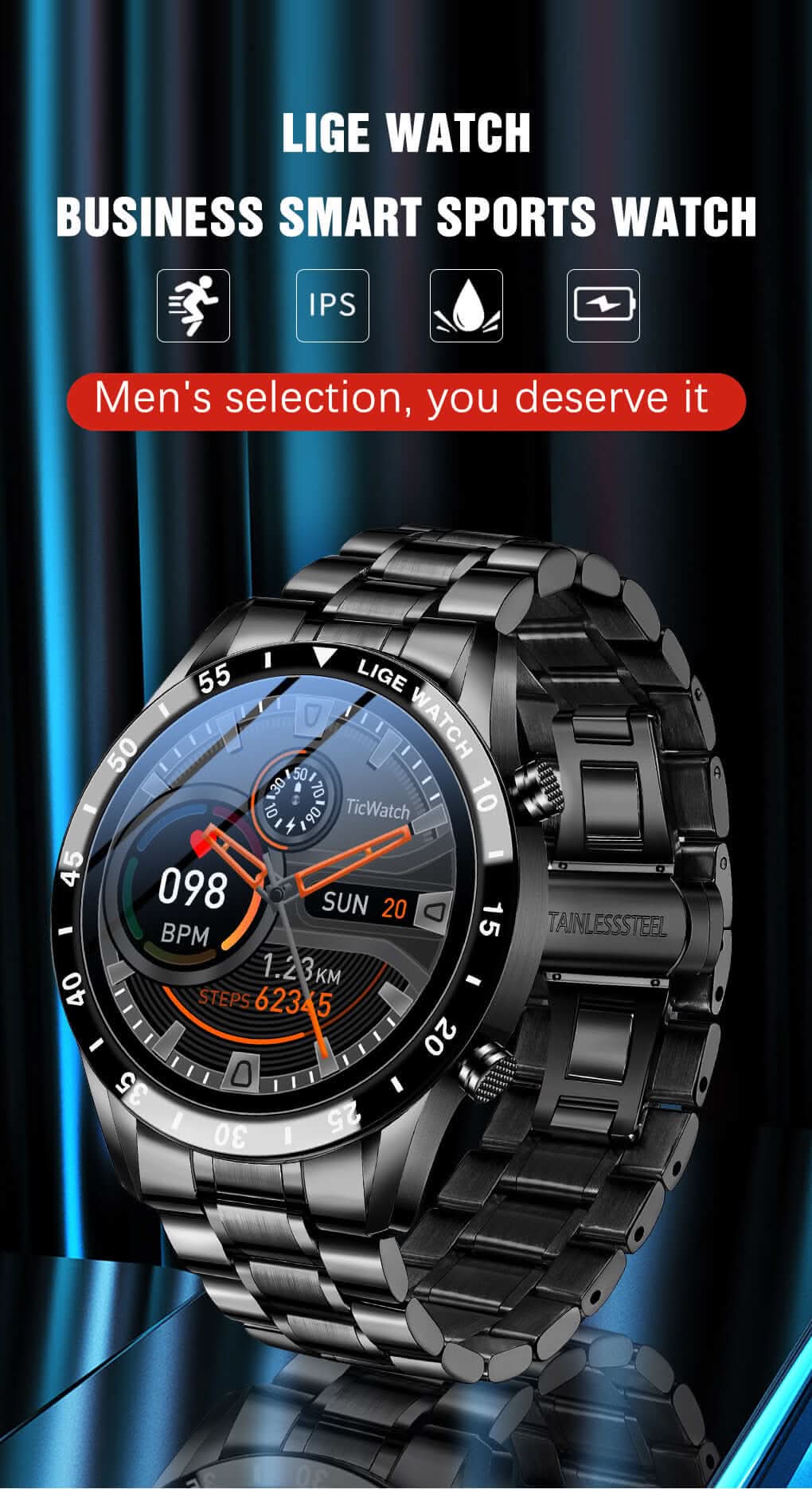 Nouvelle montre intelligente LIGE - XLL-Gadgets