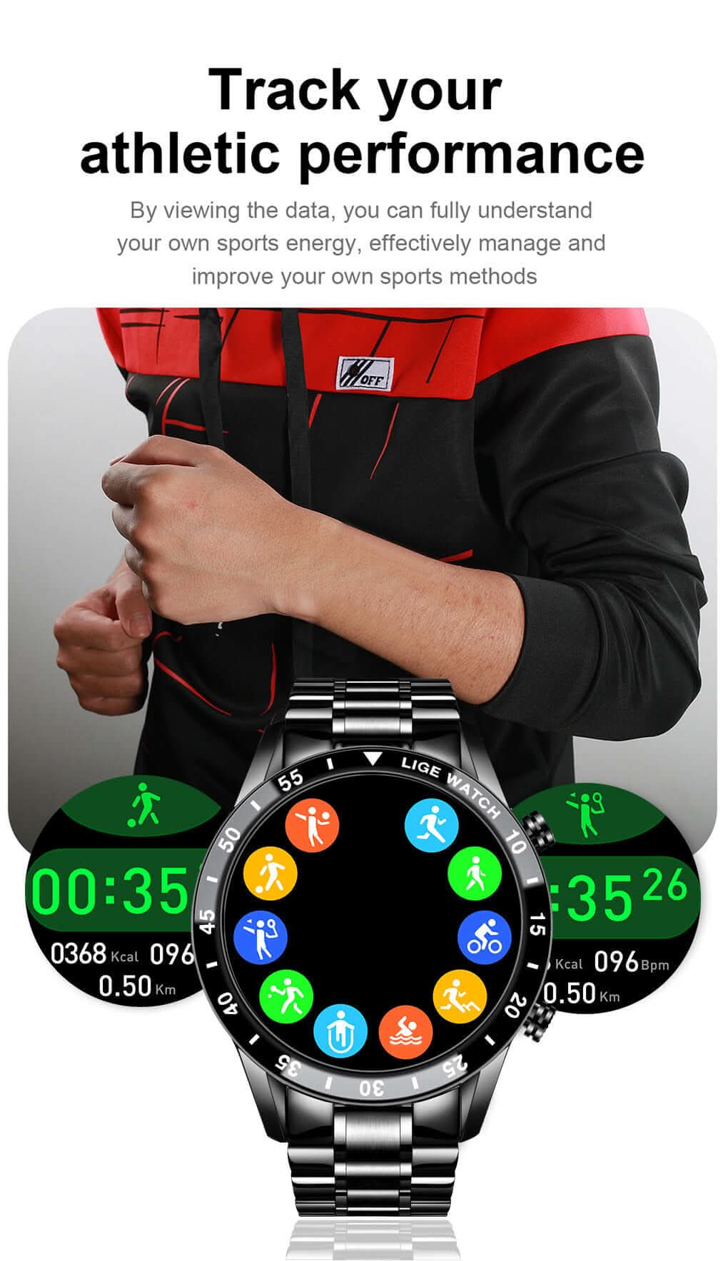 Nouvelle montre intelligente LIGE - XLL-Gadgets
