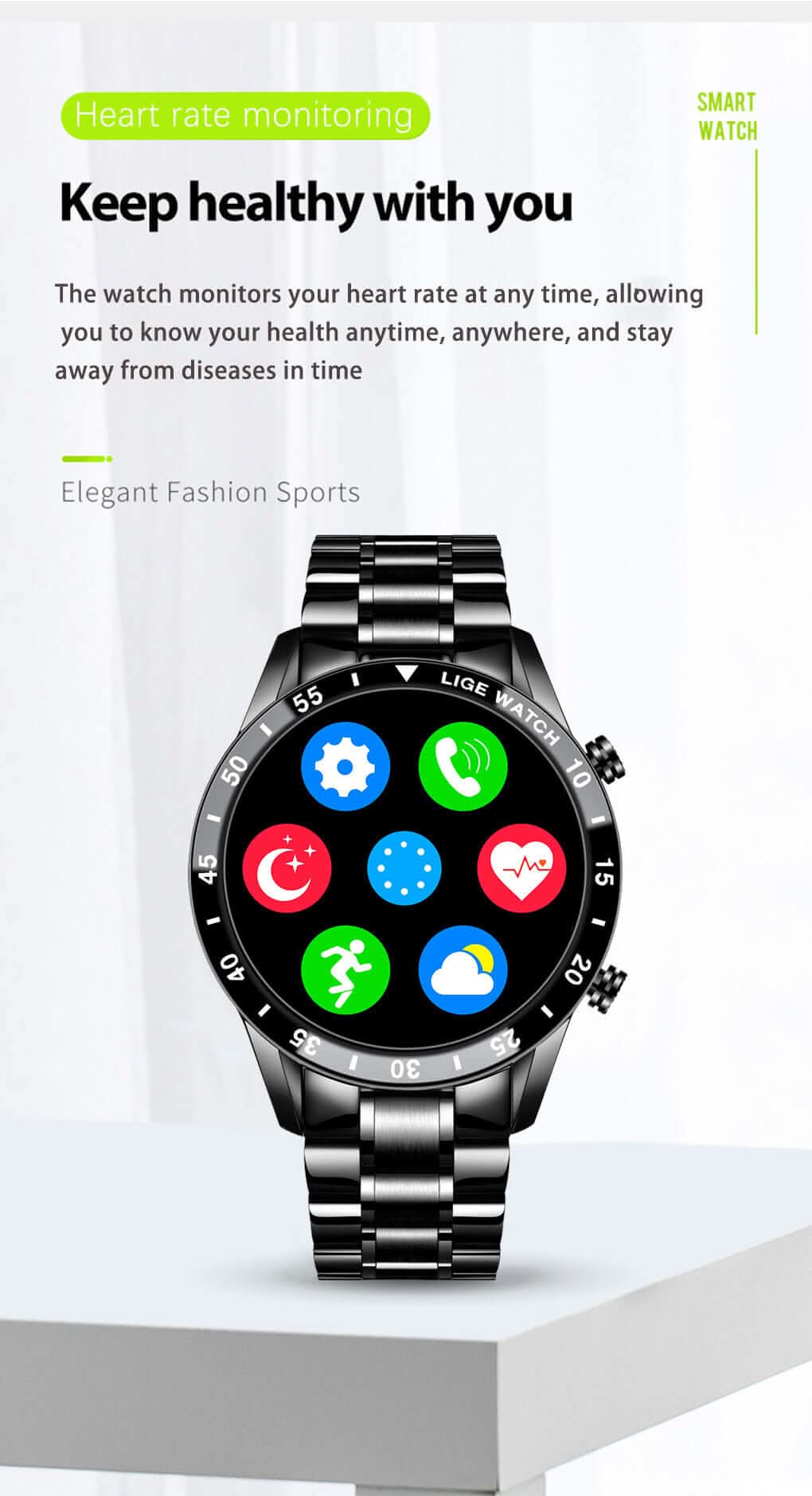 Nouvelle montre intelligente LIGE - XLL-Gadgets