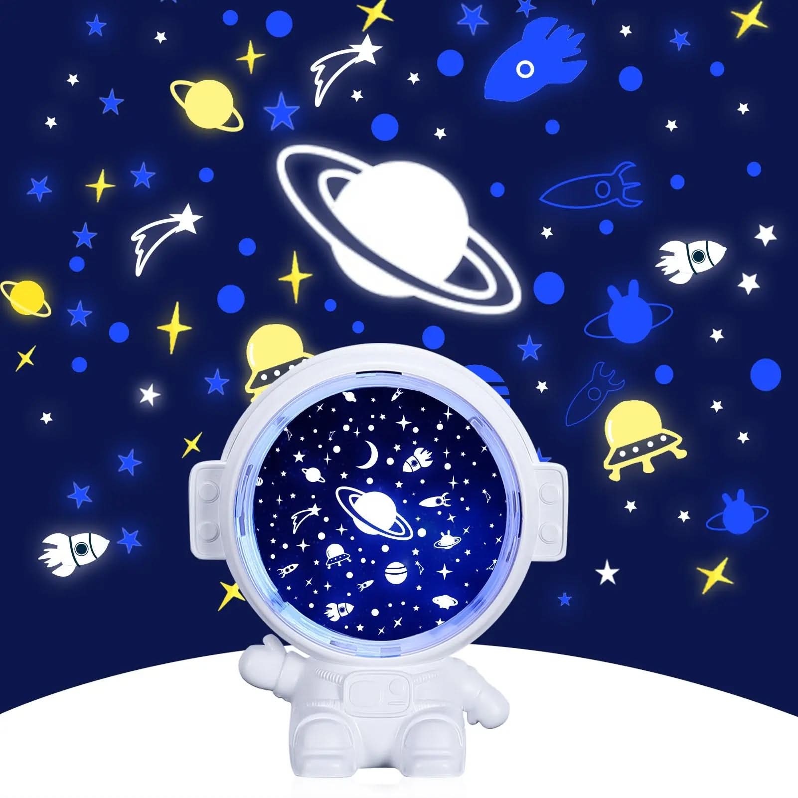 Projecteur d'étoiles galaxie ciel étoilé, veilleuse astronaute XLL-Gadgets