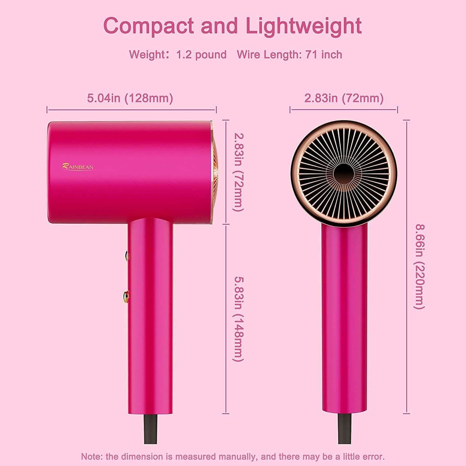 Sèche-cheveux Ionique 1800W - XLL-Gadgets