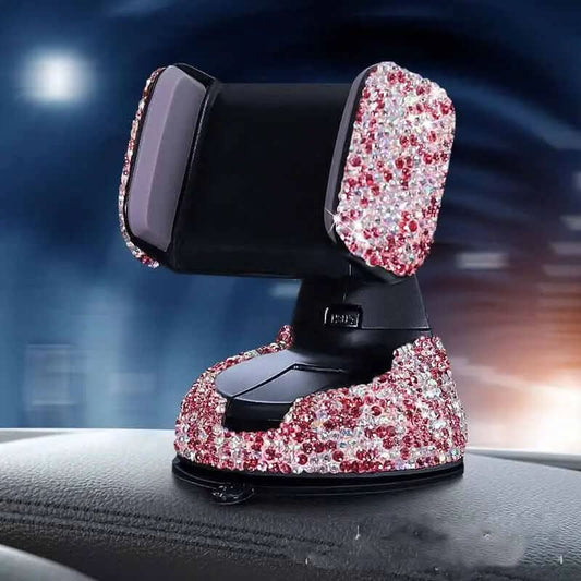 support de téléphone pour voiture incrusté de diamants Les Visionnaires