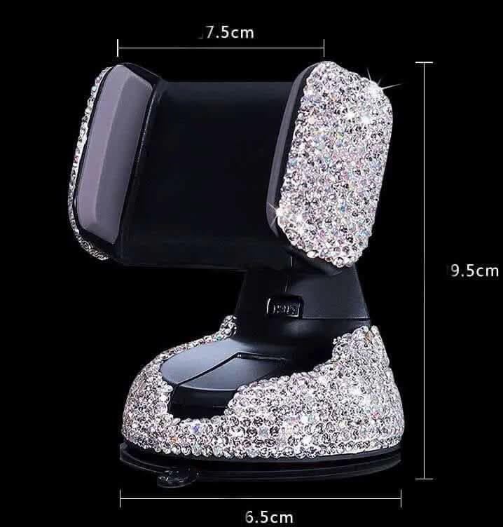 support de téléphone pour voiture incrusté de diamants Les Visionnaires