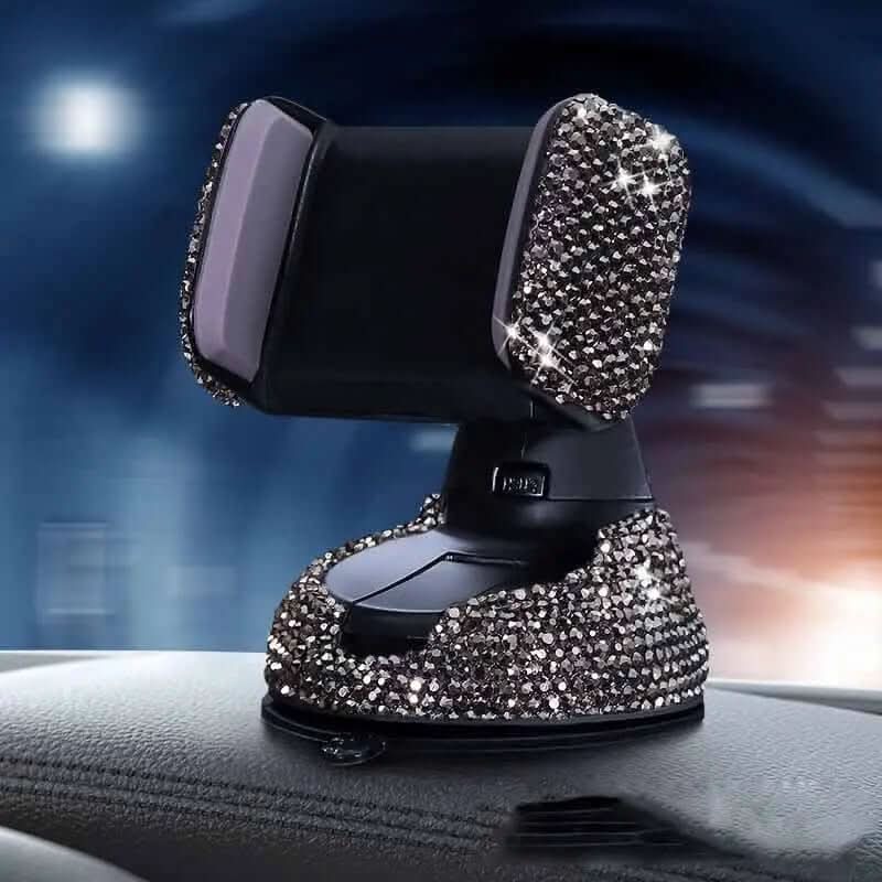 support de téléphone pour voiture incrusté de diamants Les Visionnaires