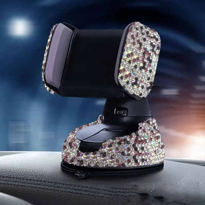 support de téléphone pour voiture incrusté de diamants Les Visionnaires