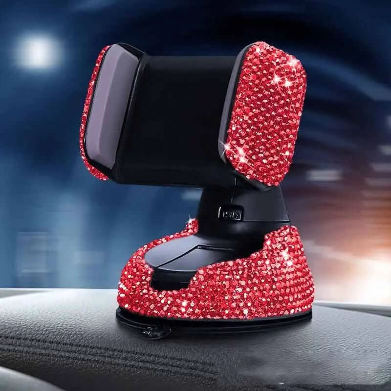 support de téléphone pour voiture incrusté de diamants Les Visionnaires