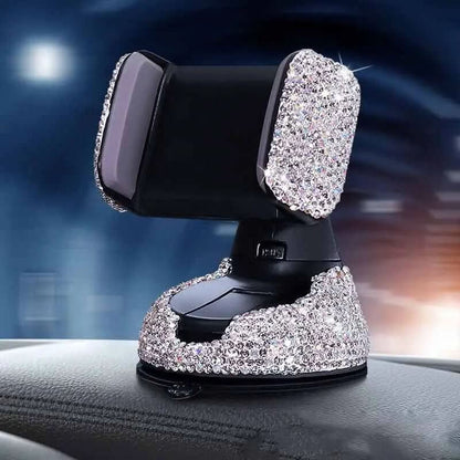 support de téléphone pour voiture incrusté de diamants Les Visionnaires